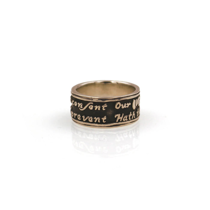 Sterling Silver Modern ‘Poesy’ Band