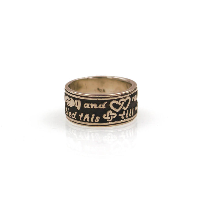 Sterling Silver Modern ‘Poesy’ Band