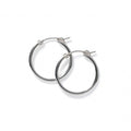 Sterling Silver Squared Hoop Earring 23mm