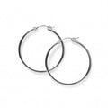 Sterling Silver Squared Hoop Earring 35mm
