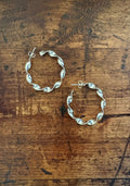 Sterling Silver Twisted Hoops