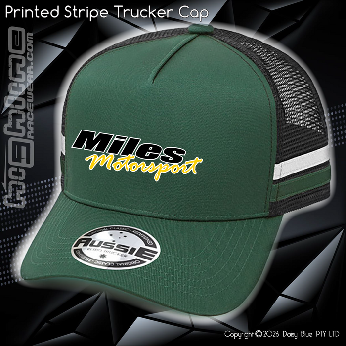 STRIPE Trucker Cap - Miles Motorsport