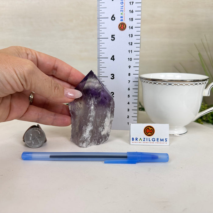 Super Quality Amethyst Crystal Foot & Point 3.6” Tall #3102AM-048 (Buy 2+ Get 30% Off)