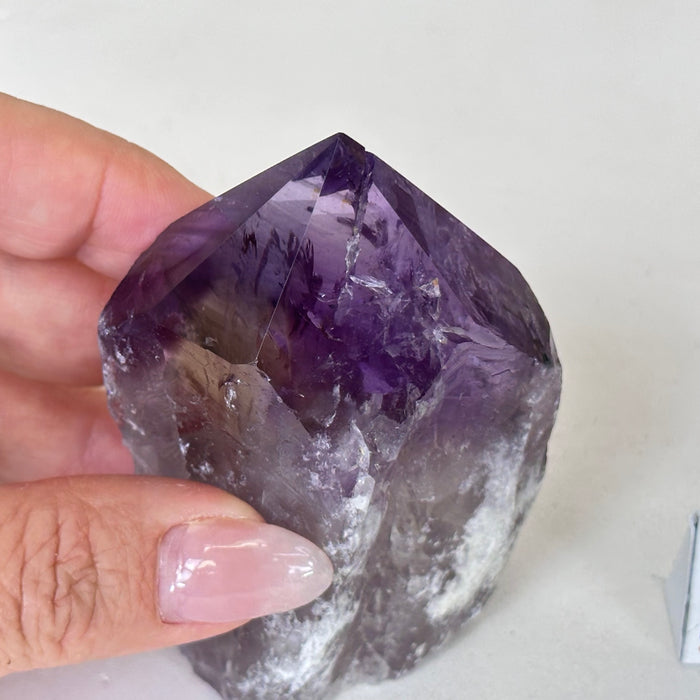 Super Quality Amethyst Crystal Foot & Point 3.6” Tall #3102AM-048 (Buy 2+ Get 30% Off)