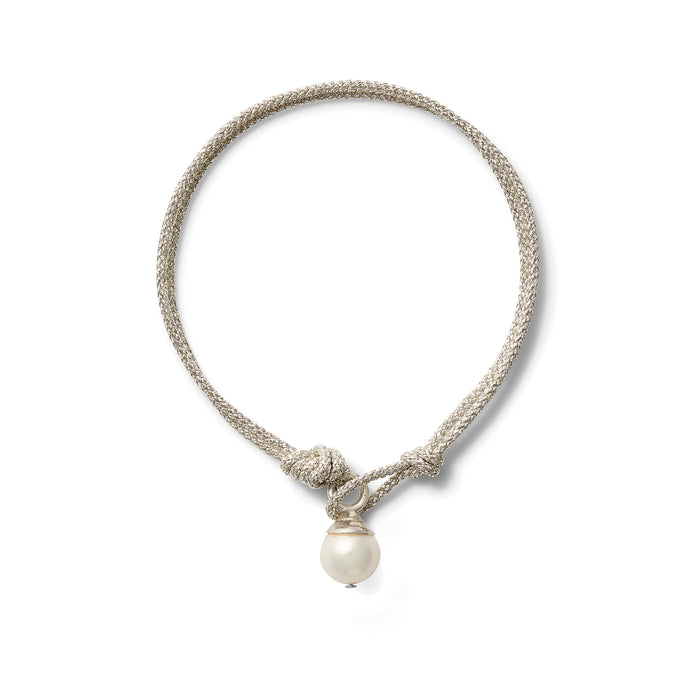Teeny Bracelet Silver + Pearl
