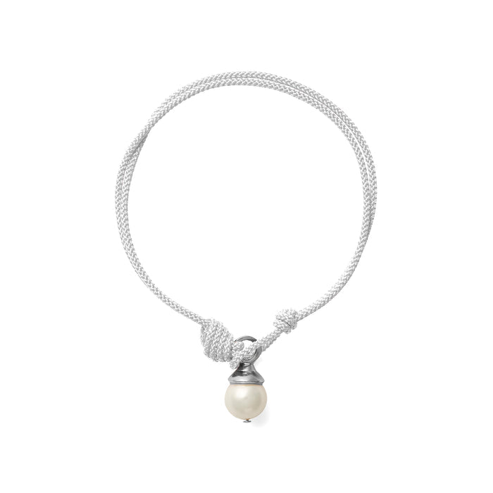 Teeny Bracelet Silver + Pearl