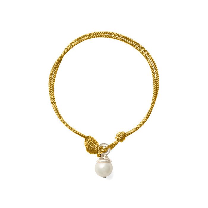 Teeny Bracelet Silver + Pearl