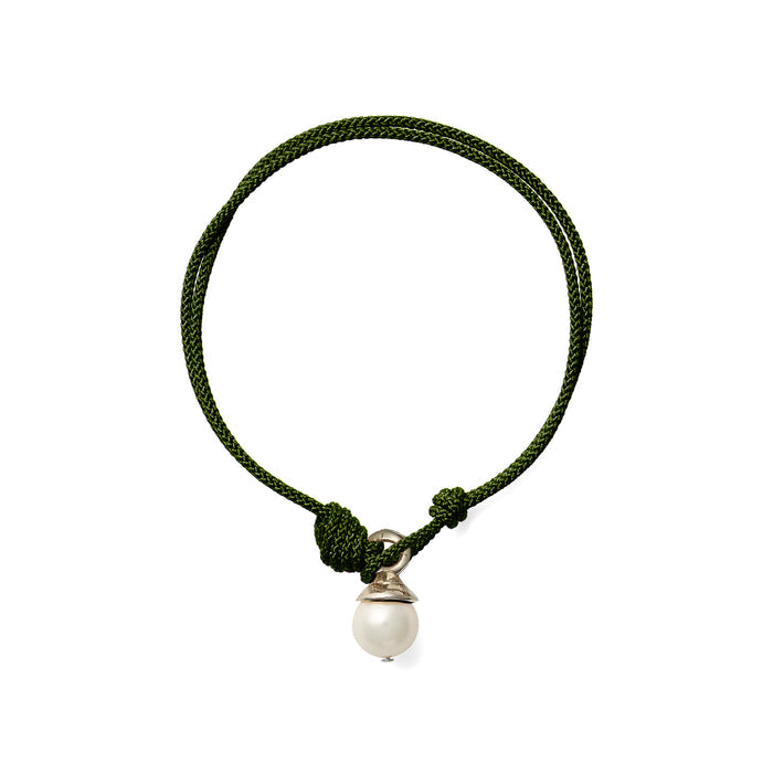 Teeny Bracelet Silver + Pearl