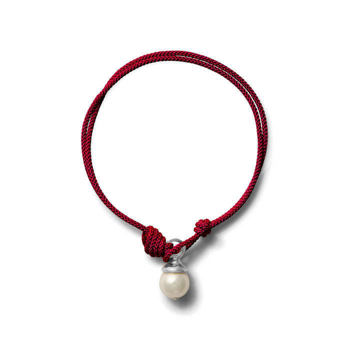 Teeny Bracelet Silver + Pearl