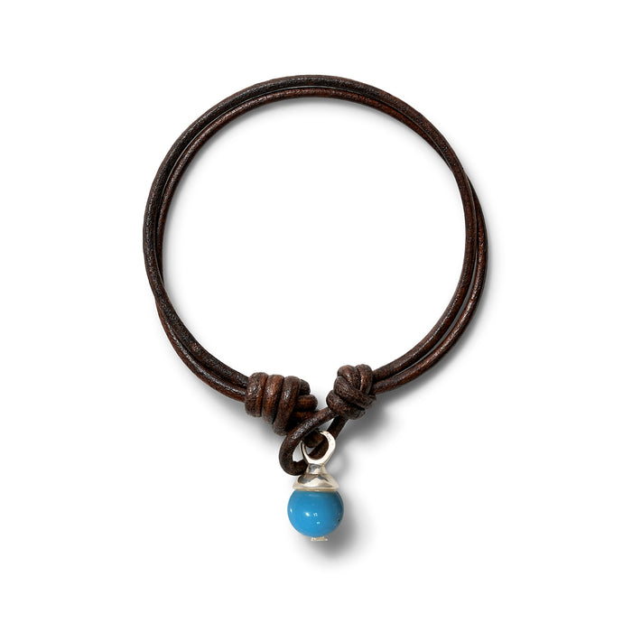 Teeny Leather Bracelet Trio ~ Espresso + Sterling Silver