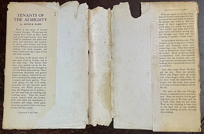 TENANTS OF THE ALMIGHTY - 1st 1943 NEW DEAL GEORGIA PHOTOGRAPHY AFRICAN AMERICAN