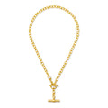 The Andy Gold Toggle + Pearl Necklace