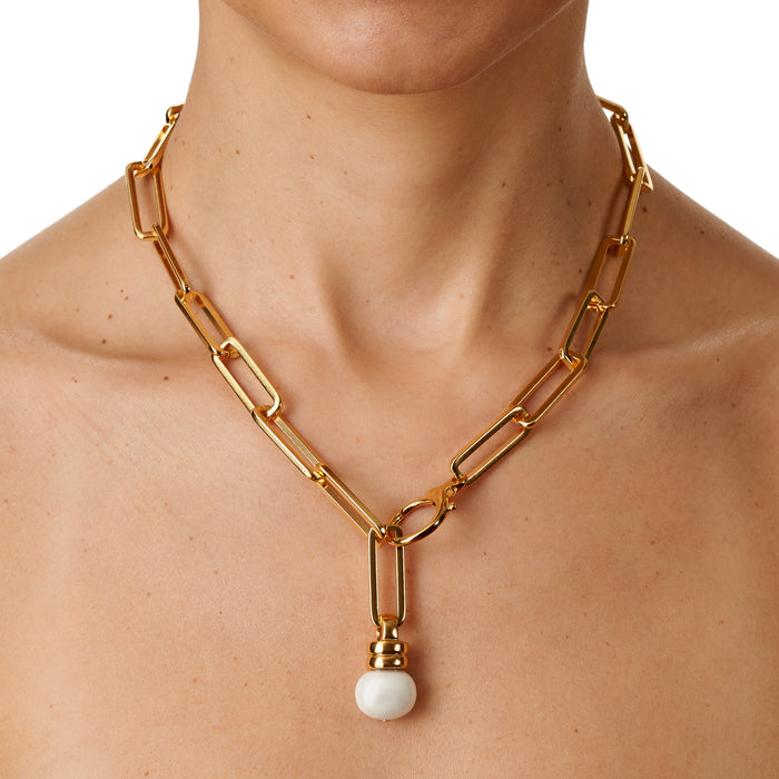 The Architect Link Necklace ~ Gold