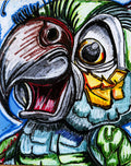 The Green Parrot - Art Prints