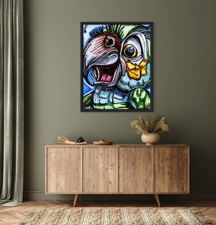 The Green Parrot - Art Prints