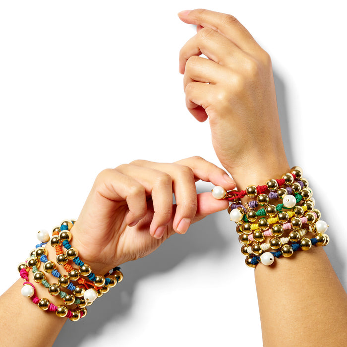 The Knotty Pearled Bracelet ~ Gold