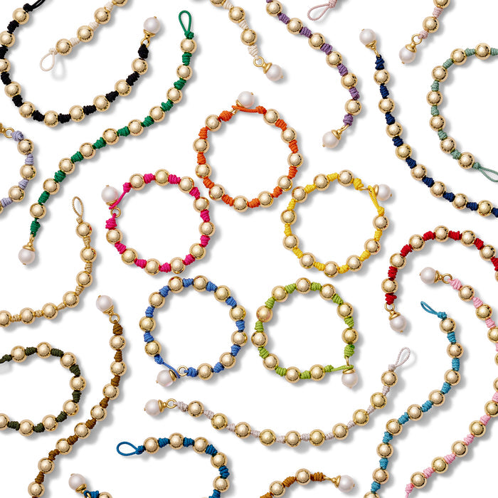 The Knotty Pearled Bracelet ~ Gold