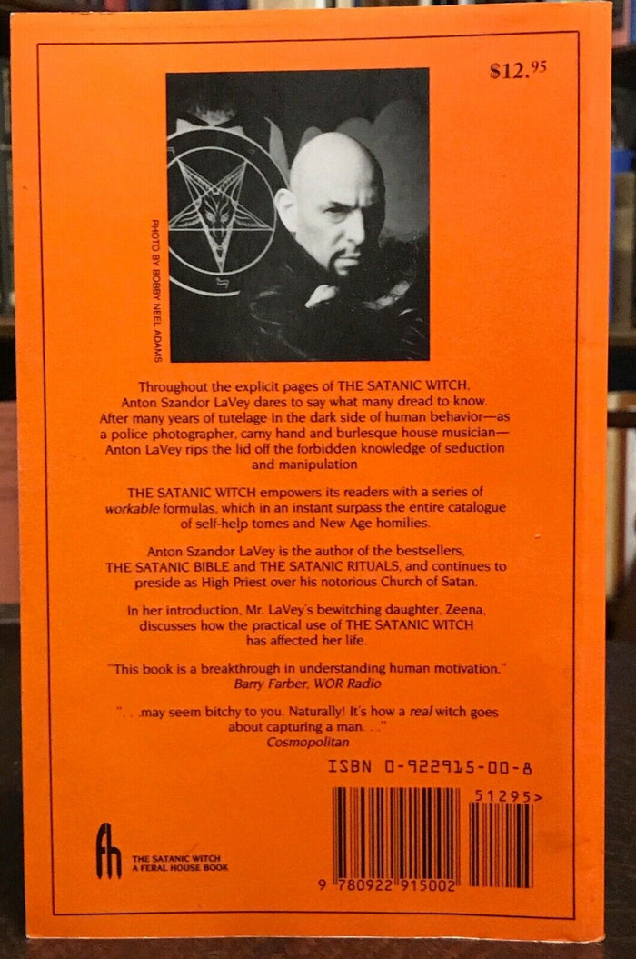 THE SATANIC WITCH - ANTON SZANDOR LAVEY - Feral House, 1989 CHURCH OF SATAN