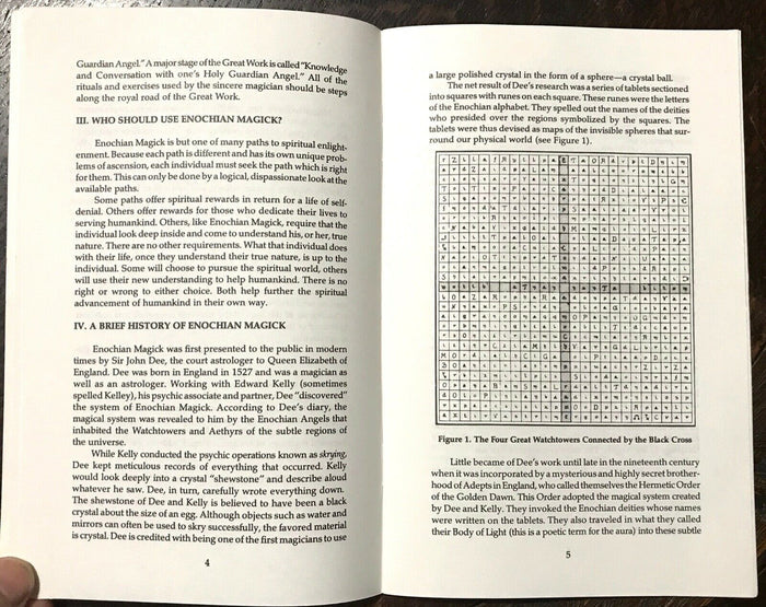 TRUTH ABOUT ENOCHIAN MAGICK + TRUTH ABOUT ENOCHIAN TAROT - 1st, 1989 - Lot of 2