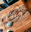 Turquoise Handmade Yoga/Meditation Necklace - LND Bands