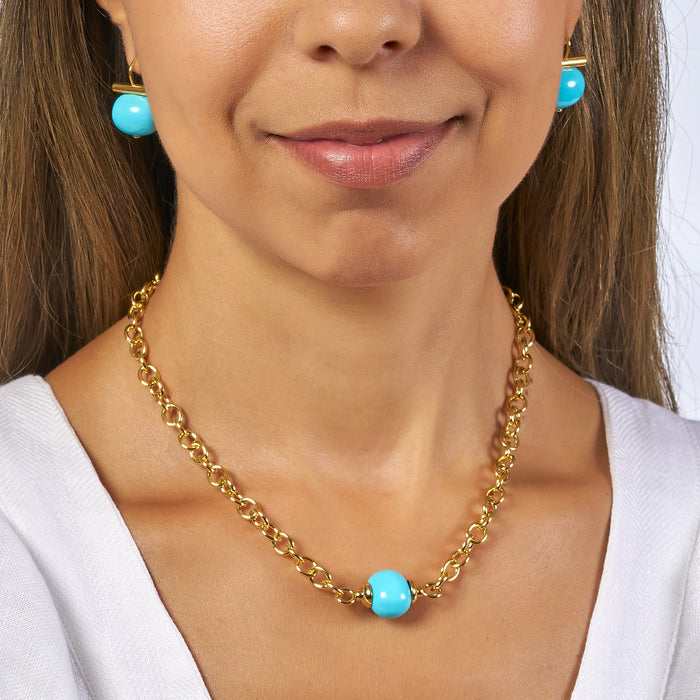 Turquoise Essential Pebble Necklace
