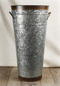 two tone 18 flower market buckets with handles