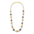 Undone Pebble Pearl Mix Necklace
