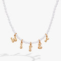 'Wifey' Bubble And Beaded Pearl Necklace