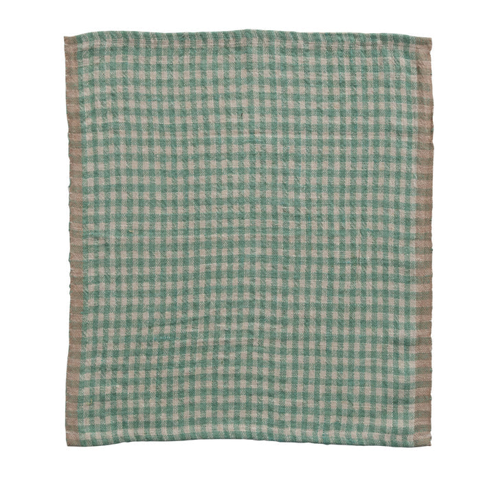 Woven Linen Gingham Napkin Set