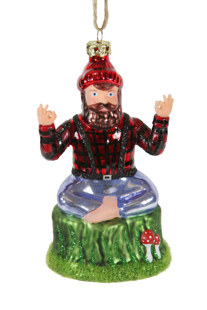 Yoga Lumberjack Ornament