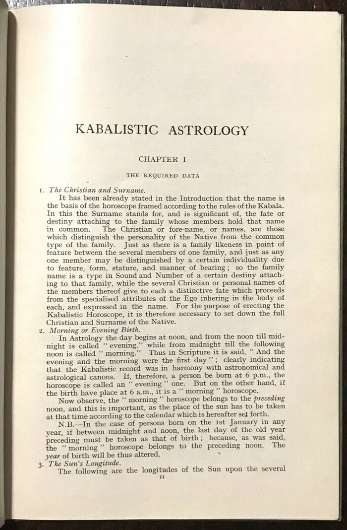 YOUR FORTUNE IN YOUR NAME; KABALISTIC ASTROLOGY - Sepharial KABBALAH DIVINATION